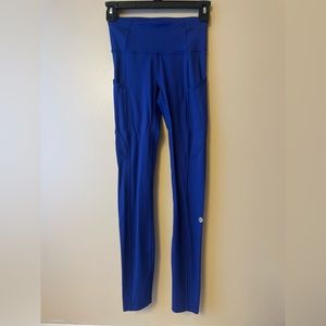 Blue Lululemon leggings